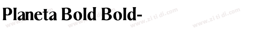 Planeta Bold Bold字体转换